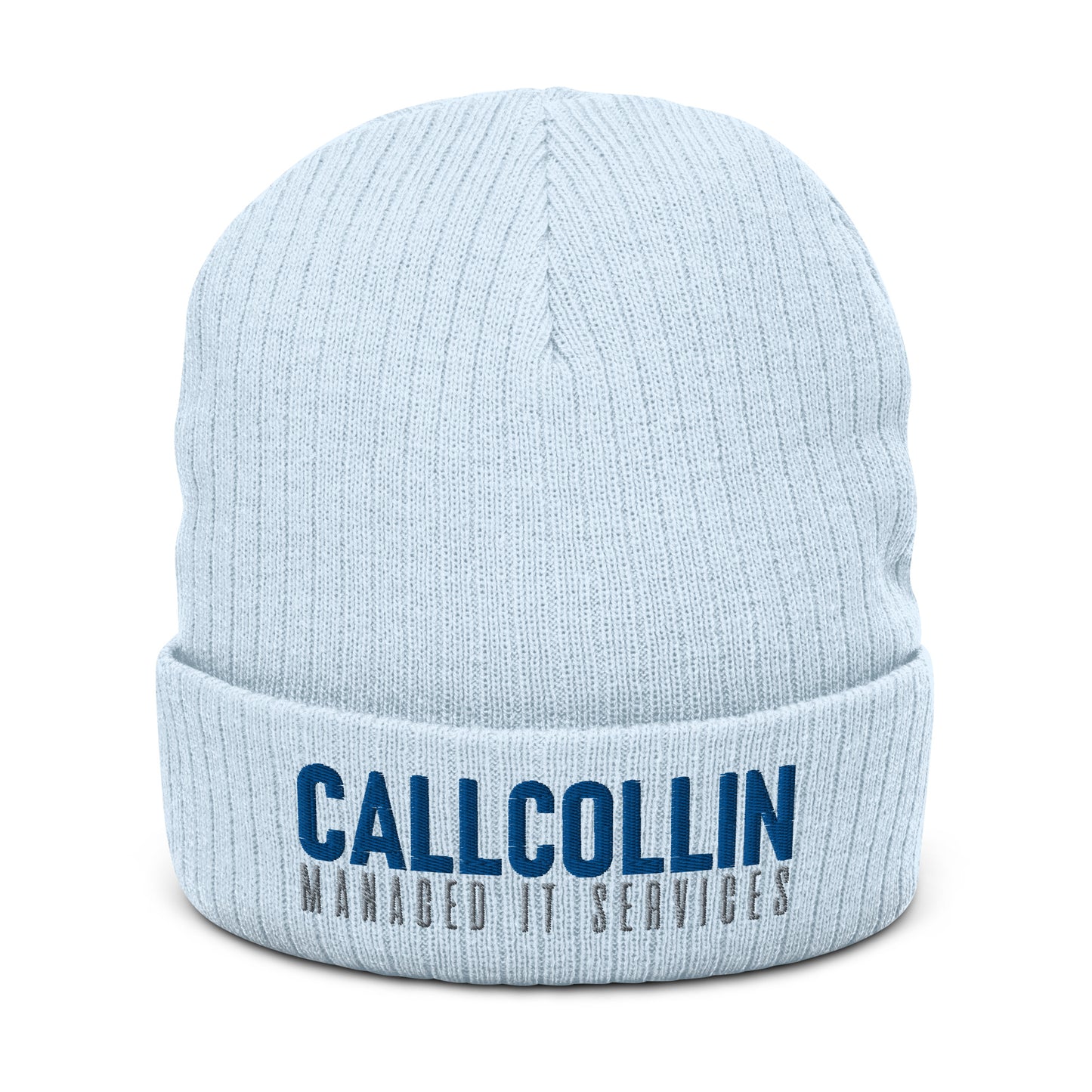 CallCollin Ribbed Beanie - 3D Embroidered